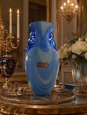 Authentic Murano Vase Blue